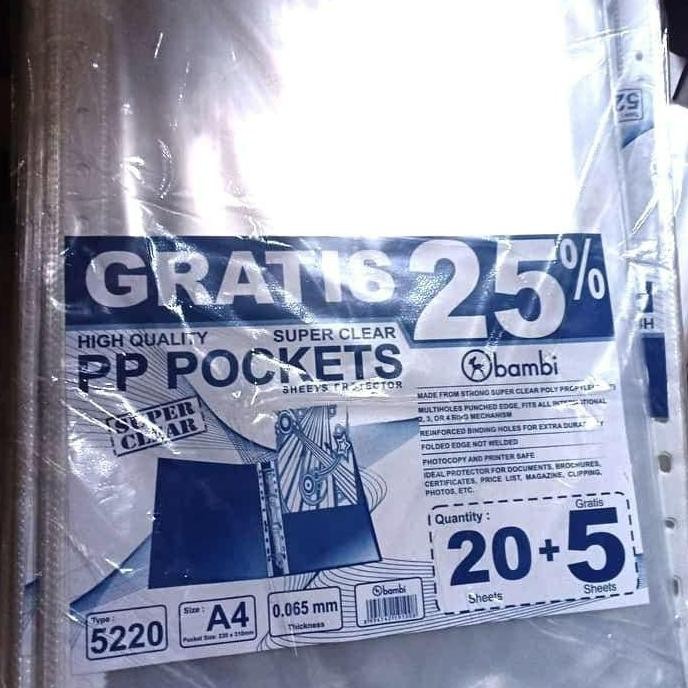 

tyS PP Pocket F4/A4 Bambi isi 20