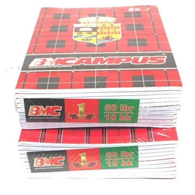 

tyS Buku Tulis BMB / BMC Campus 50 lembar (1 Pack 10 Buku)