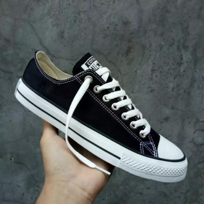 Sepatu Convers Allstar 70S Boots Sepatu Warior Canvas Hitam Full Unisex Cowok Cewek Sepatu Sekolah S