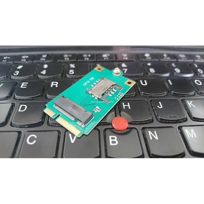 NGFF M.2 Key A/B/E/A+E to Mini PCI-E (mPCIE) Adapter with SIM