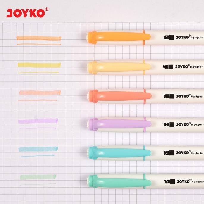

tyS Highlighter Penanda Joyko HL-54 1 Set 6 Pcs 6 Warna