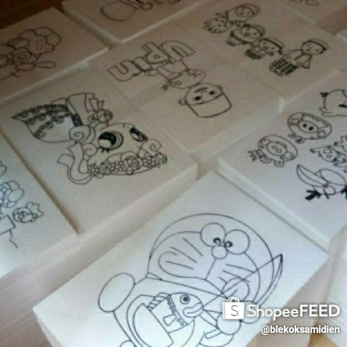 

tyS paket mewarnai/melukis bahan styrofoam 6 gamabr