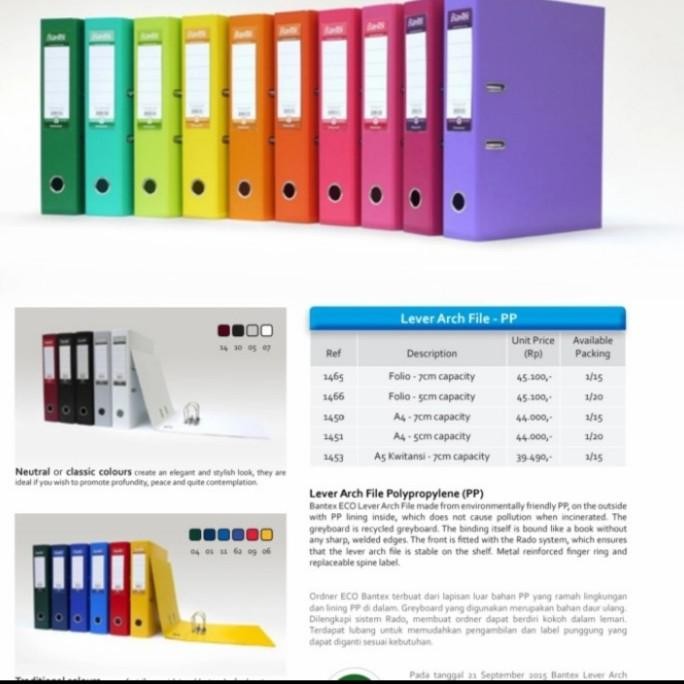 

tyS odner folio (F4) bantex plastik 1465/7cm