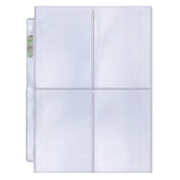 

tyS Ultra Pro 4-Pocket Platinum Page with 3-1/2" X 5" Pockets 3R Kartu
