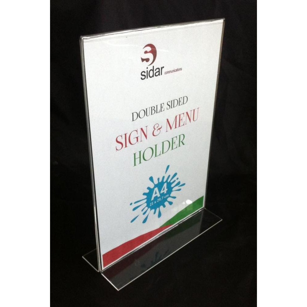 

tyS Sign holder A4 akrilik