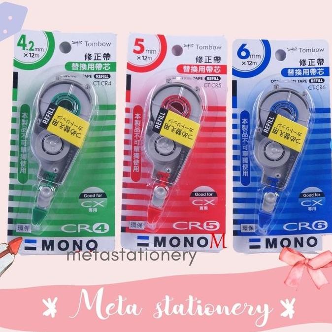 

tyS Correction Tape / Tip-ex Tombow Mono CTCX Red Green
