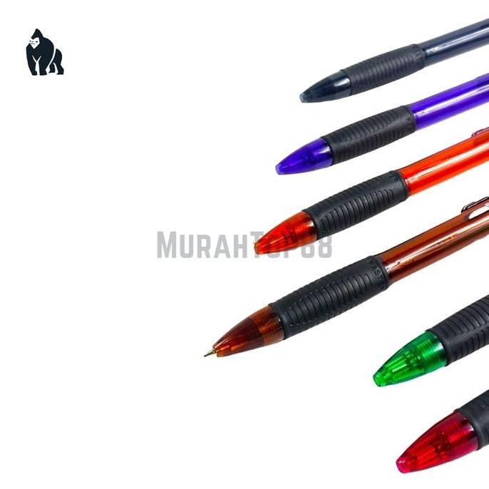 

tyS Pulpen Pen Faster C6 Extra Fine / Ballpoint Cetek Hitam Biru [1 BOX isi 12 PCS]