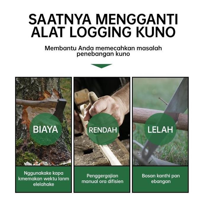 Promo Tanzu 8 Inch Mini Electric Chain Saw With Powerful 3C Battery. Chainsaw  Mini Kayu Serkel Kuat