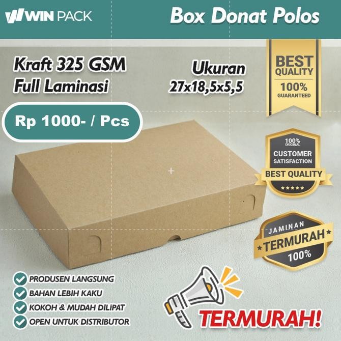 

Box Donat | Dus Donat | Box Donat isi 6 | Kraft Laminasi