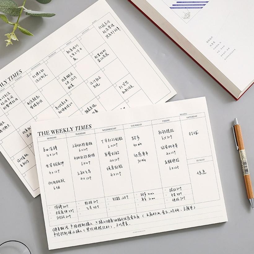 

[original] planner monthly weekly jadwal agenda buku tulis catatan mingguan bulanan hari timely memopad kreatif [terlaris] [terbaik]