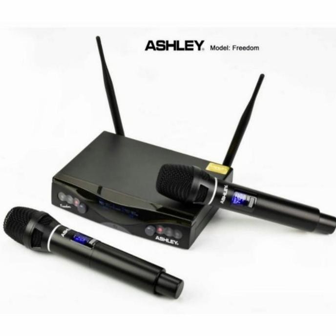GROSIR MIC/MICROPHONE WIRELESS ASHLEY FREEDOM BISA UBAH FREKUENSI