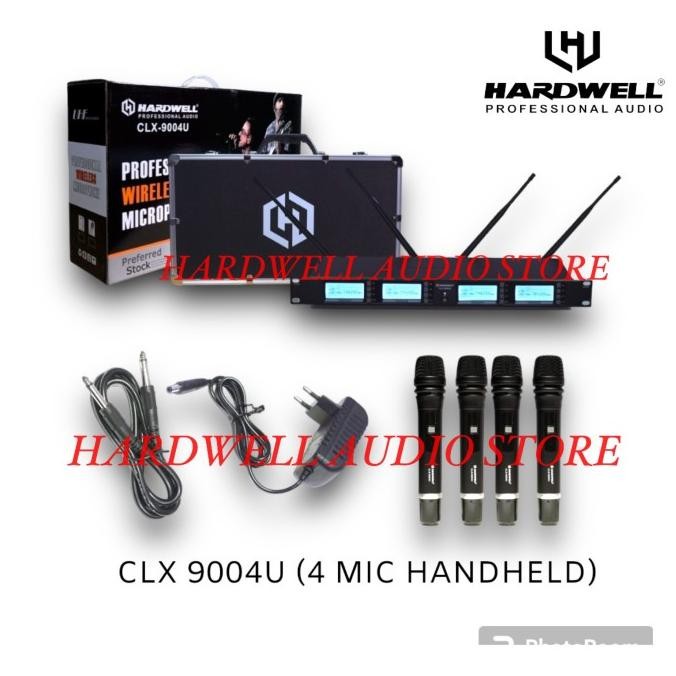 MIC WIRELESS HARDWELL CLX 9004U / CLX 9004 U ORIGINAL 4 MIC HANDLE
