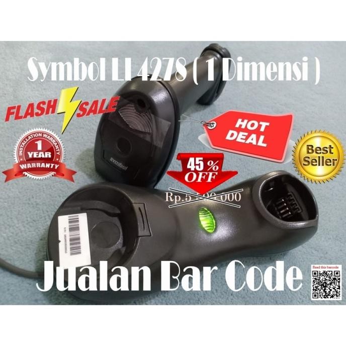 BARCODE SCANNER WIRELESS ZEBRA SYMBOL LI4278 - SCANNER WIRELES LI 4278