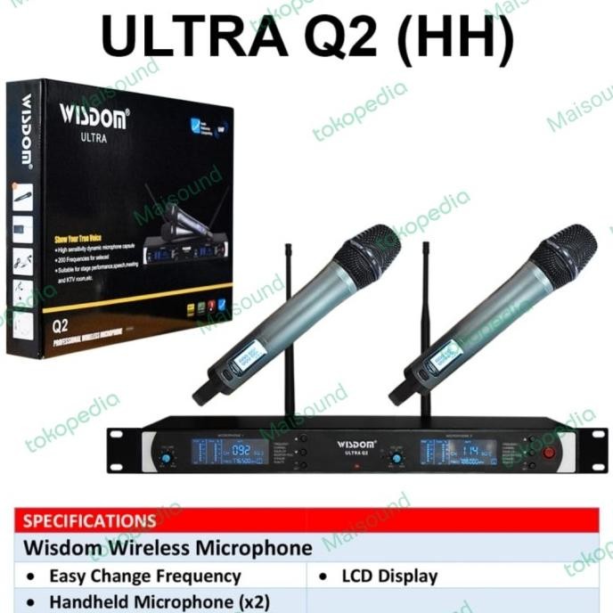 MIC WIRELESS WISDOM Q2 MICROPHONE WISDOM Q2
