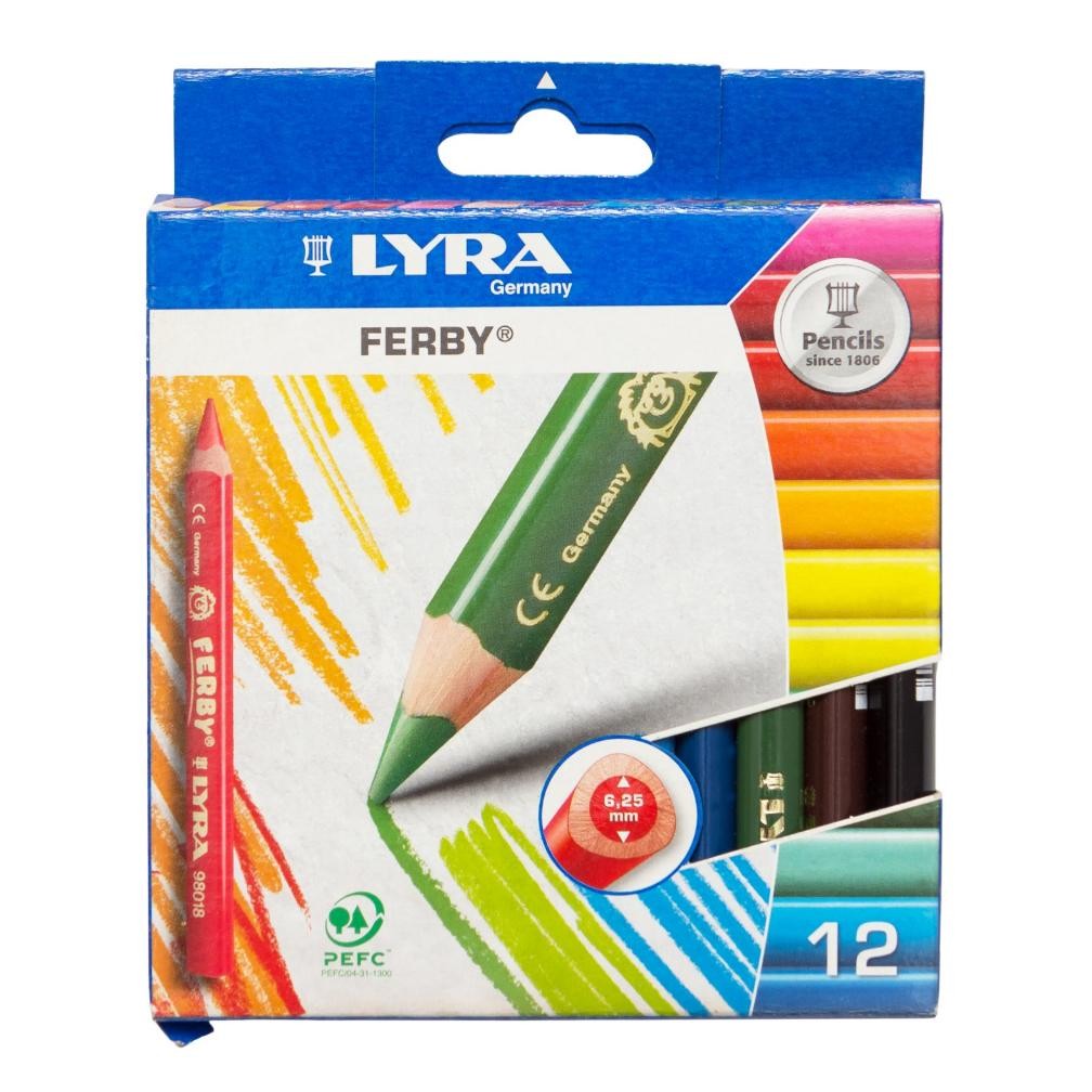 

baru !!! LYRA Ferby Color Pencil Cardbox 12 Colors
