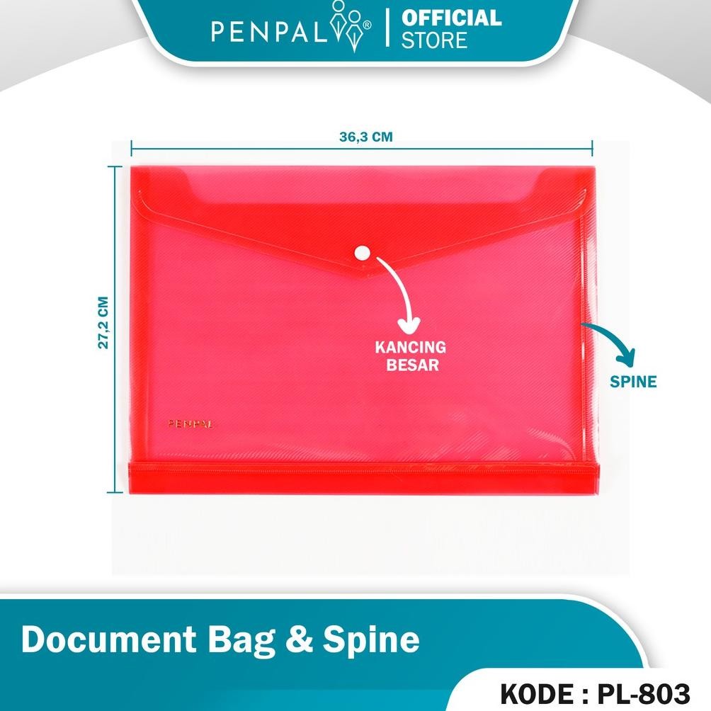 

Penpal Document Bag & Spine / Map Kancing Jumbo PL-803 murah