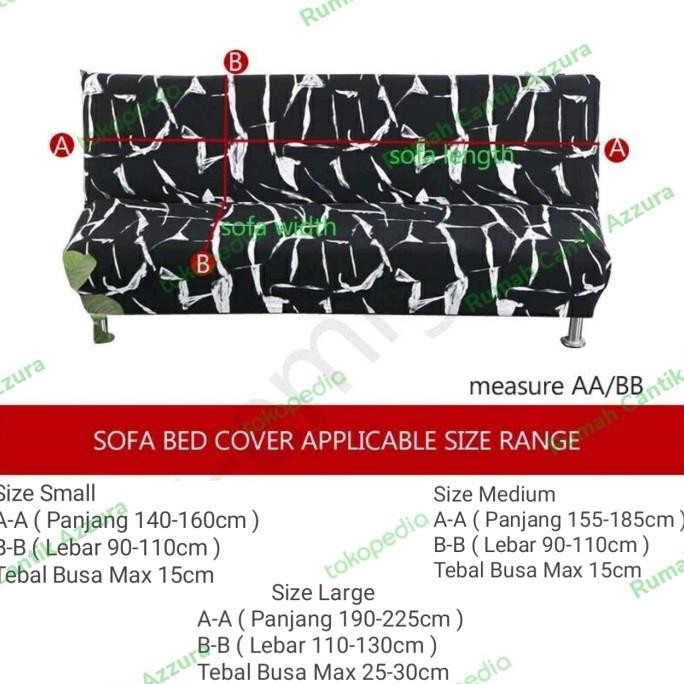 Promo Cover Sofa Bed Polos Sarung Sofa Informa Stretch Elastis Import