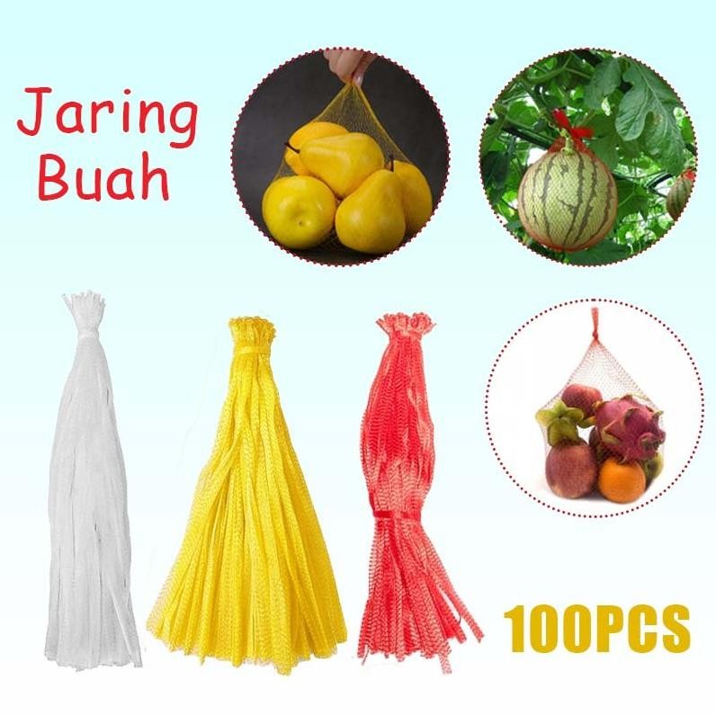 Premium 100Pcs Jaring Polynet Buah Polinet Jaring Buah Jaring Buah Apel Universal Jaring Buah Buahan
