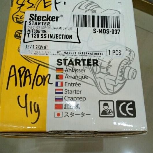 Dinamo Starter Mitsubishi T120SS Injeksi Aftermarket ECU & Kelistrikan Mobil