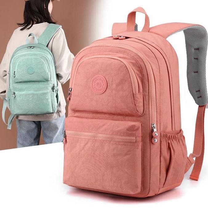 Tas Ransel Besar - Bobo 6025 Tas Besar Muat Laptop 16 Inch Pink Wanita New Stok