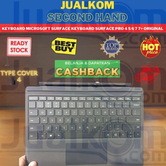 Keyboard Microsoft Surface Keyboard Surface Pro 4 5 6 7 7+ Original New Stok