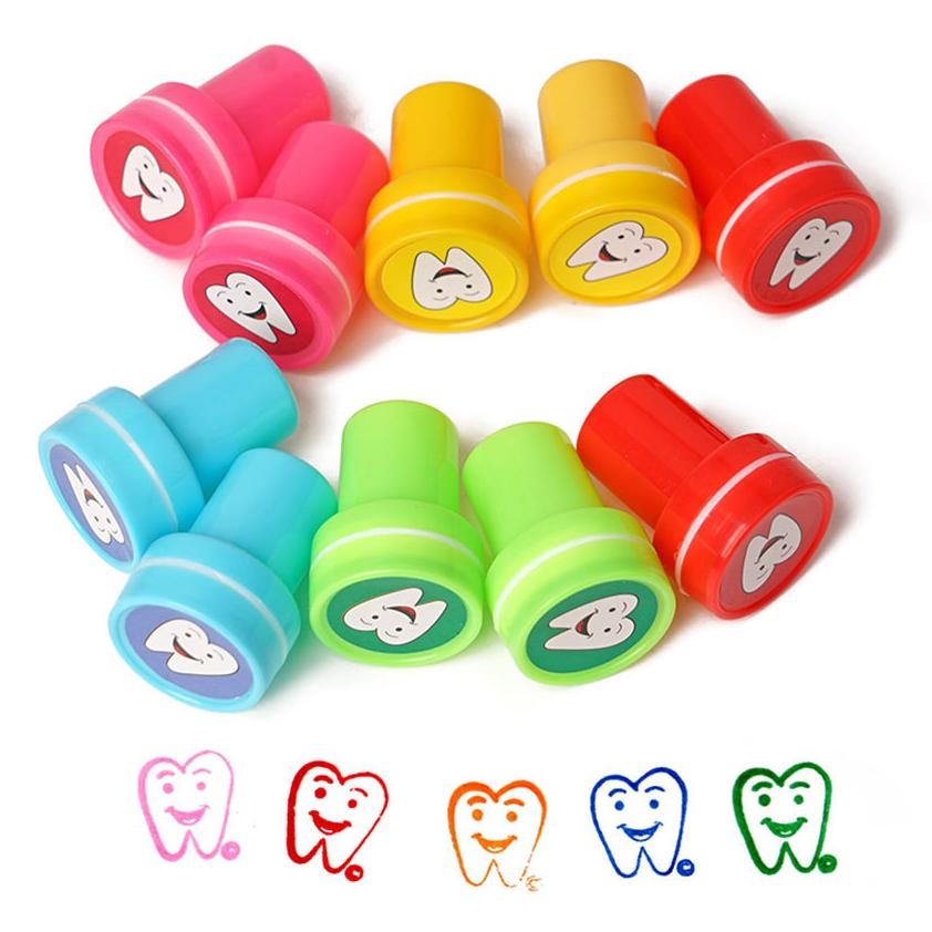 

Premium 10Pcs/Pack stempel lucu Reward untuk Anak-anak, Stempel Klinik Gigi, Hadiah Natal untuk Siswa Sekolah , stempel lucu dan menarik High Quality