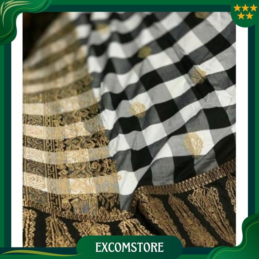 Saput Poleng Endek Bordir || Saput Poleng Khas Bali || Saput Pria Promo Puncak