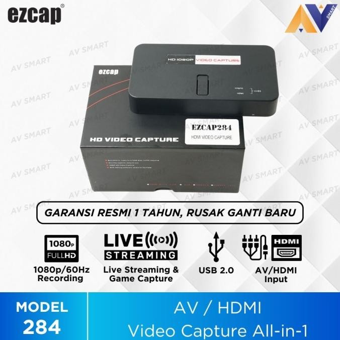 Ezcap284 / Ezcap 284 Video Capture Record To Usb Disk Hd 1080P New Stok