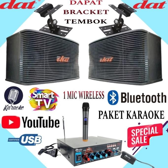 Terlaris Karaoke Set Speaker Dat 10 In Single Mic Wireless Karaoke Di Smart Tv