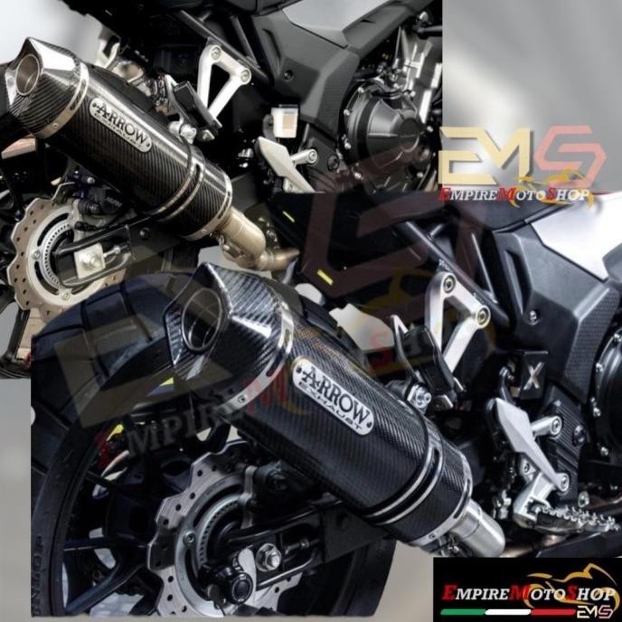 Terlaris Knalpot Arrow Cb500X Cb 500 X Cb500 Racetech Race Tech Carbon Slip On Ready Stok