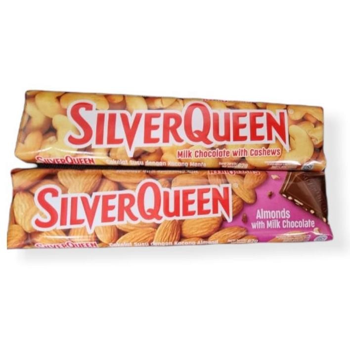 

Qw-45 Coklat Silverqueen 55Gr Almond & Mede / Mente Isi 10 Pcs Terlaris