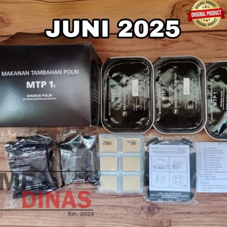 

TERLARIS MTP Ransum Polri Halal Expried Juni 2025 Siap kirim