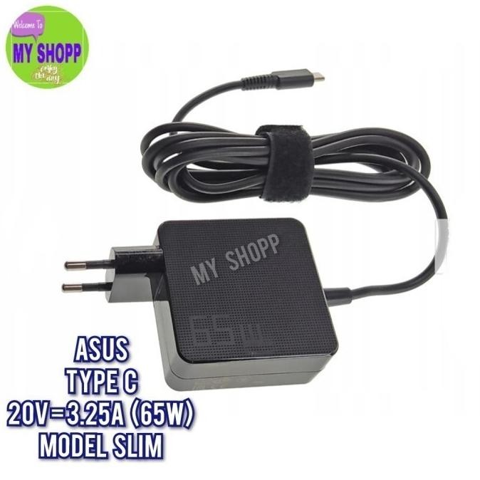 Adaptor Charger Asus Expertbook Flip B7402Fea B7402Fba Type C 65W Slim New Stok