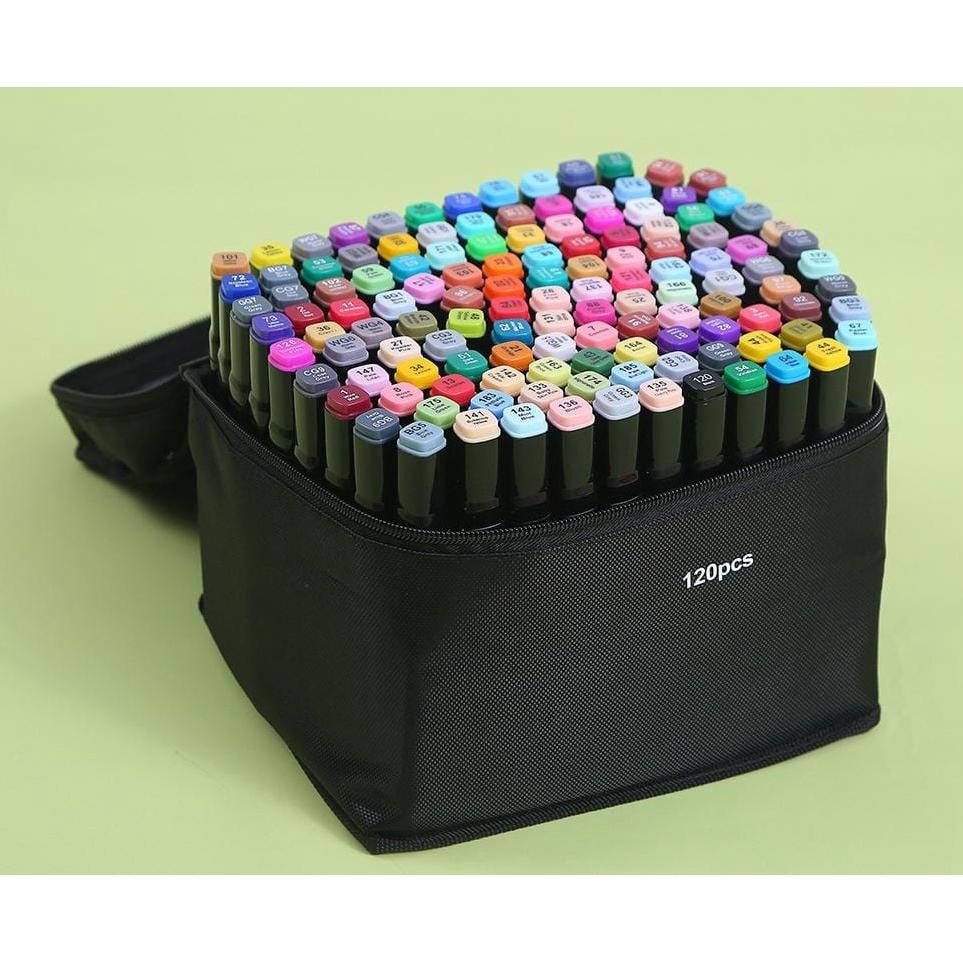 ukd-23 gh-6 WD TouchFive 120Pcs Warna Sketsa Spidol Umum General Marker Set Animation Markers / Sket