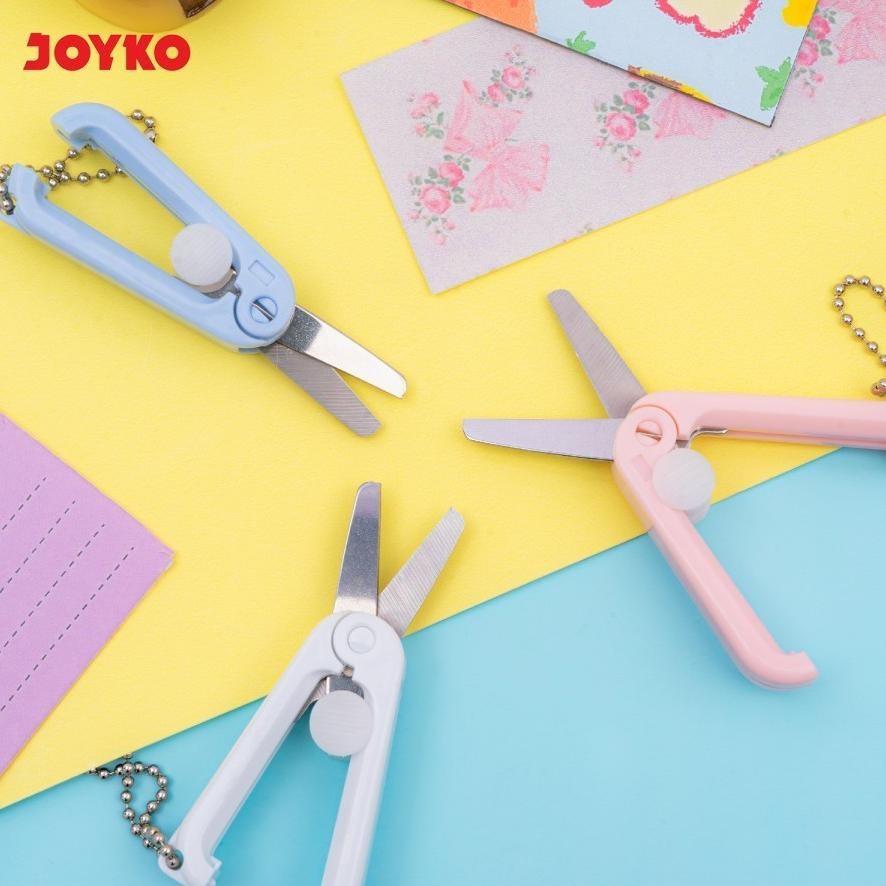 

Ur37 er-23 Joyko Mini Portable Scissors SC-36 Gunting Kecil Lipat Pastel Murah Terlaris Termurah