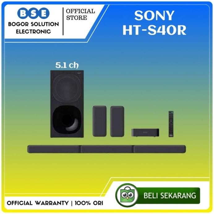 Terlaris Soundbar Sony Ht S40R 5.1Ch Home Cinema Ht S40 Sony Bluetooth Soundbar