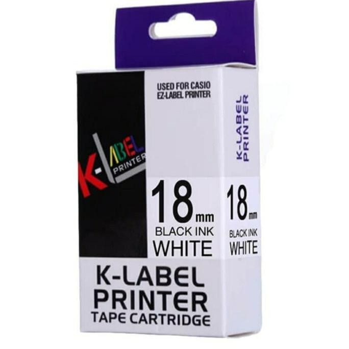 

rq-56 er-87 Label K-LABEL Printer 18 mm Compatible Use Casio EZ Tape Printer 18mm Hemat Sale