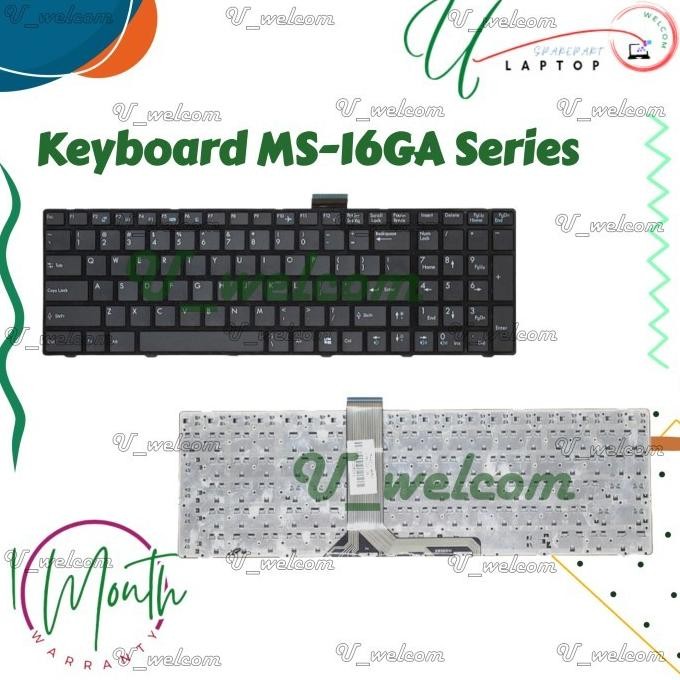 Keyboard Msi Ms-16Gf Ms-16Gh Ms-16Ga Ms-16Gb Ms-16Gc Ms-16Gd Series New Stok