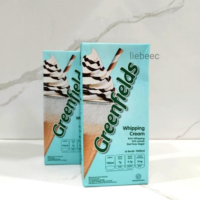 

Sale Same Day Only - Greenfields Whipping Cream / Whip Cream 1Liter