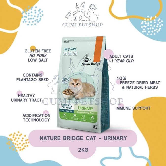 TERMURAH - NATURE BRIDGE Cat Urinary 2Kg / Makanan Kucing Urinary CatFood / Nature Bridge Urinary Ca
