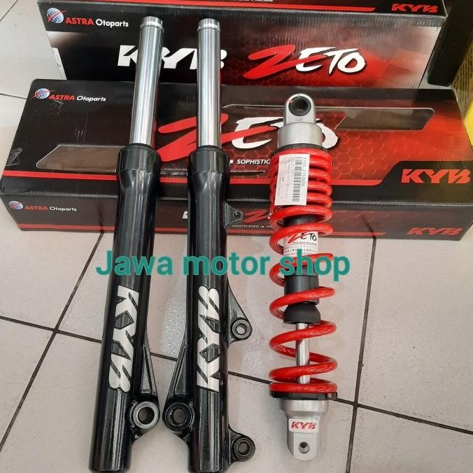Paket shock depan belakang kyb zeto vario 125 vario 150  kyb zeto original READY