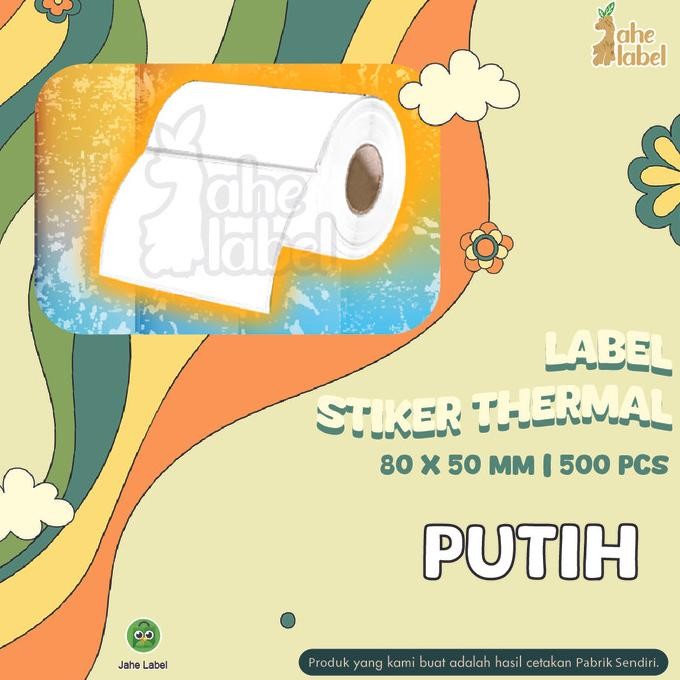 

tyS LABEL BARCODE STICKER THERMAL 80X50 MM