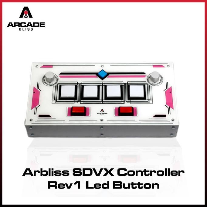 Arbliss Sound Voltex SDVX Controller Arcade DJ Rhytm Games Large Enclosure LED Button Pico murah