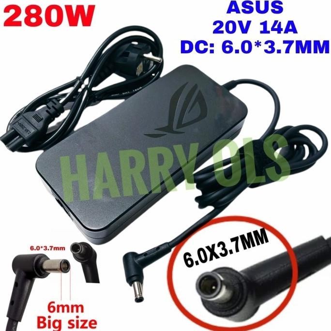 Adaptor Charger Asus Rog Zephyrus Duo 15 Se Gx551Qs Gx551Qr 20V 14A New Stok