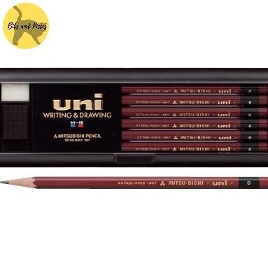 

Pensil Uni Mitsubishi Uni for Writing & Drawing 9H-6B Box Set (12 pcs)