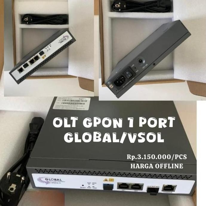 OLT GPON GLOBAL 1 PORT SUPPORT 128 USER (SFP INTERNAL 8DB, UPLINK 10GE)