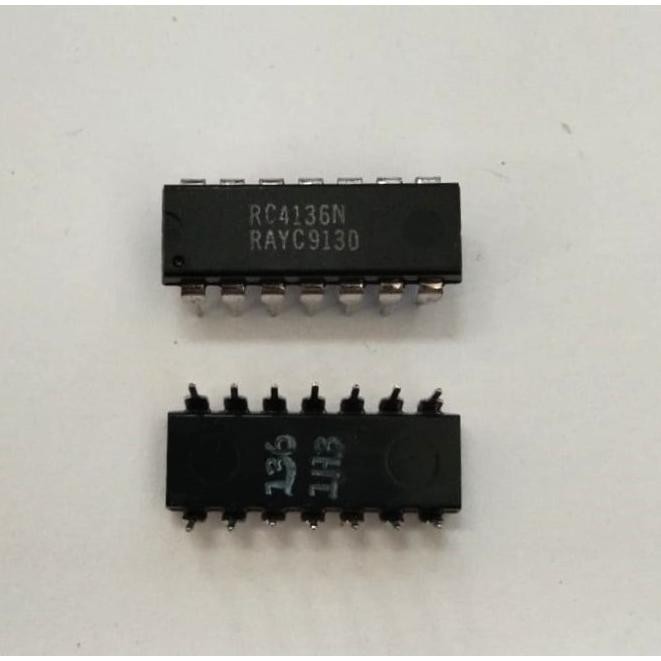 ready  IC RC4136N RC4136 RC 4136 Quad General-Purpose Operational Amplifier