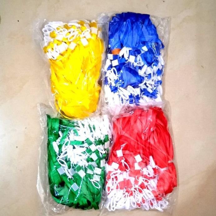 

new !!! Tali id card 1cm / Nylon - polos (isi 100 pcs ) murah