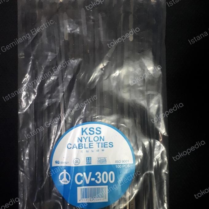 

new !!! KSS NYLON CABLE TIES CV-300/ 30CM X 3,6MM HITAM murah