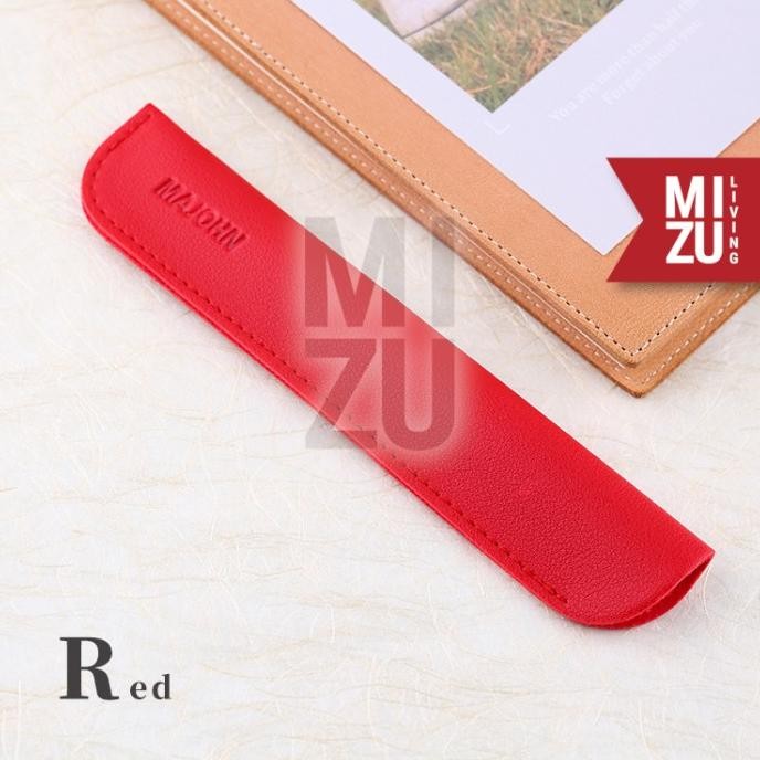 

new !!! MAJOHN Vegan Leather Pen Sleeve Case Fountain Pen Protector Tempat Pen murah